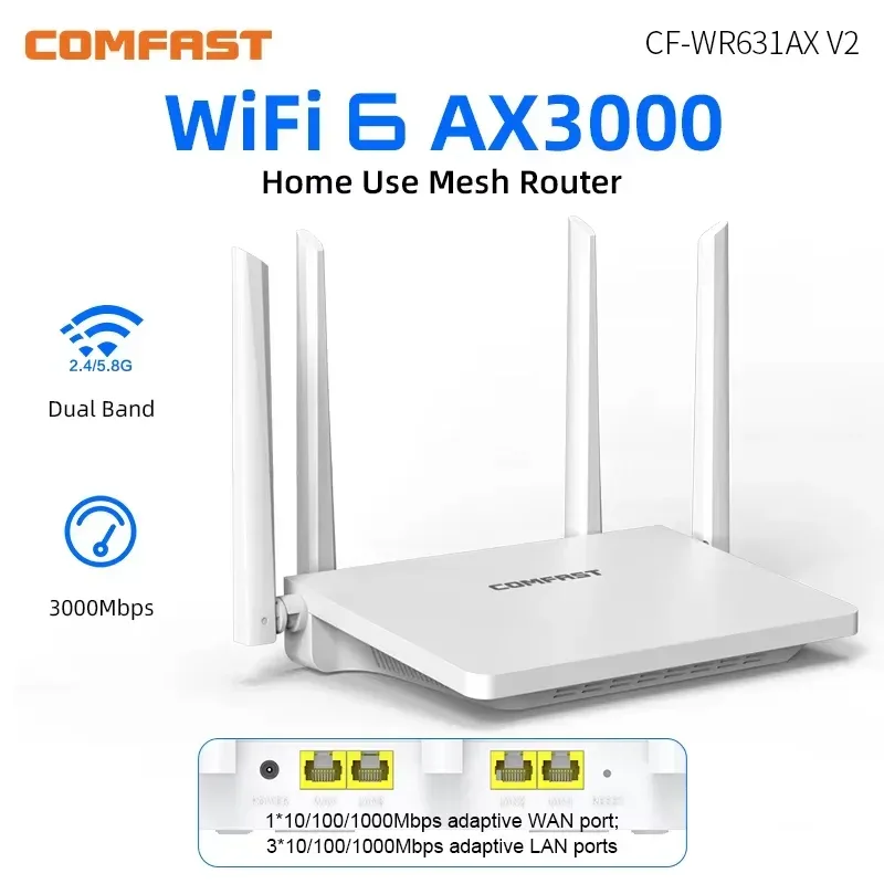 Comfast CF-WR631AX V3 AX3000 Wi-Fi 6 Router